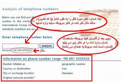 یافتن محل جغرافیایی فرد تماس گیرنده در سایت علی نوروزی