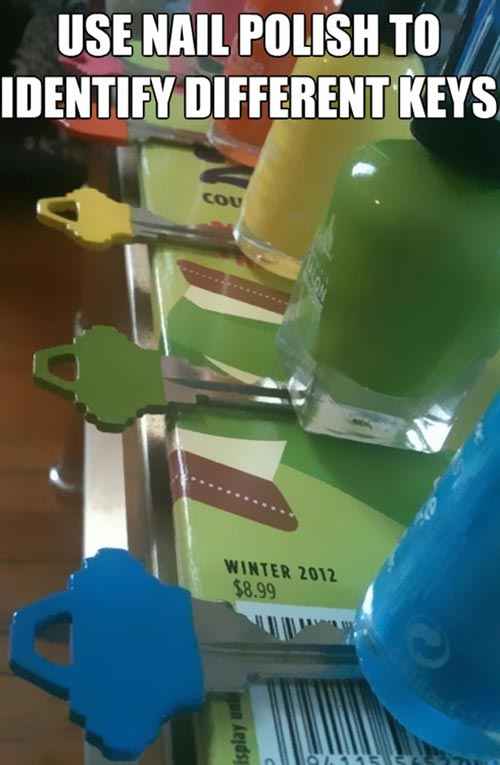 ترفند تمایز کلید های شبیه به هم