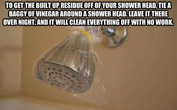 ترفند رفع رسوبات سردوش حمام